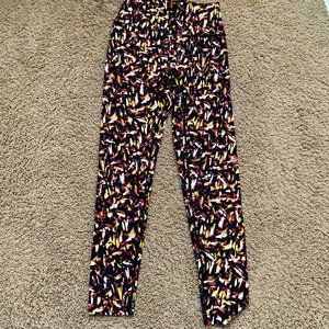 Aerie Black Patterned Leggings